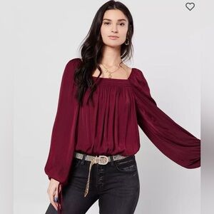 NWT Free People Intimately Another Round Bodysuit, Size Medium, Pomegranate Wine